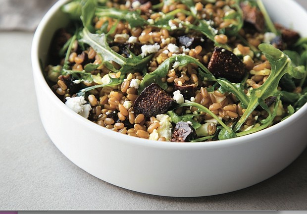 Farro and Fig Salad with Arugula and Feta