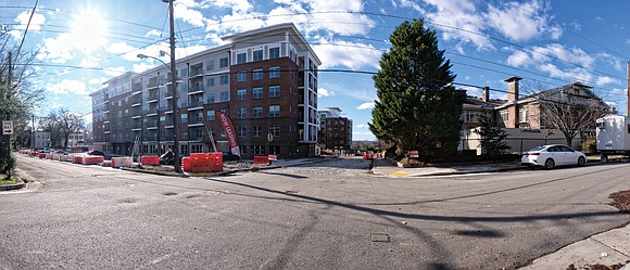 New apartments are taking shape on the hilltop in Fulton in the city’s East End.