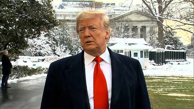 President Trump said definitively he never worked for Russia after offering a non-denial when questioned about an FBI investigation into whether he was working with Moscow.