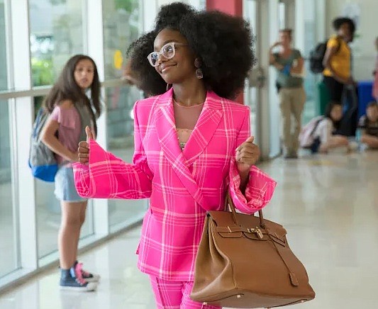 Marsai Martin might want to work a little harder. At least that's the joke her "Little" co-stars Issa Rae and …