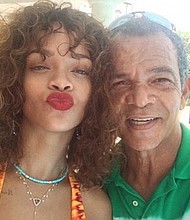Rihanna and father, Ronald Fenty