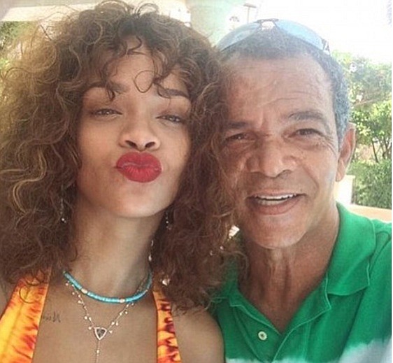 Rihanna and father, Ronald Fenty