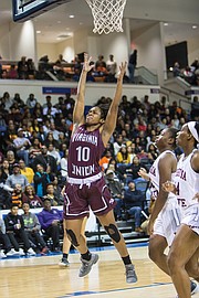 Virginia Union University’s Rejoice Spivey is the Lady Panthers’ all-time assists leader.