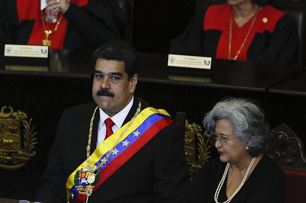 Venezuelan President Nicolas Maduro spoke at Venezuela's Supreme Court.