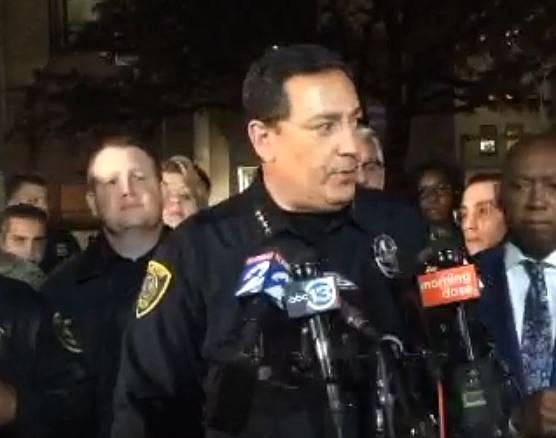 Multiple Houston police officers were shot Monday while serving a search warrant, Police Chief Art Acevedo said.