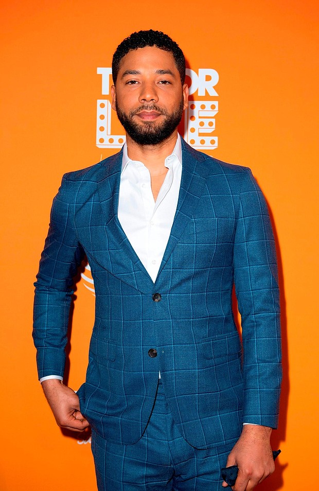 Actor and musician Jussie Smollett performed at his first show since his reported attack last week, tearfully telling fans at the event in Southern California that he is not fully healed but he is doing OK.