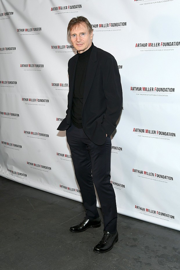 Liam Neeson appeared on "Good Morning America" on Tuesday in the wake of controversy over his saying he contemplated carrying out a racist revenge attack after someone close to him was raped.