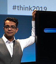 Harish Natarajan, Project Debater's opponent at Think 2019, is a 2016 World Debating Championships Grand Finalist and 2012 European Debate Champion. Harish holds the world record for most debate competition victories.