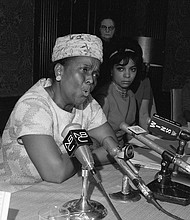 Ella Baker speaks her truth in 1968. AP Photo/Jack Harris