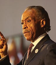Rev. Al Sharpton condemns blackface and calls for Gov. Ralph S. Northam to resign in his keynote address Feb. 7 at Virginia Union University’s Reflections On Faith, Community and Racial Reconciliation program.