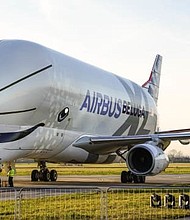 The Airbus Beluga XL made its first ever visit to the UK on February 14, to undergo testing at Wales' Hawarden Airport.