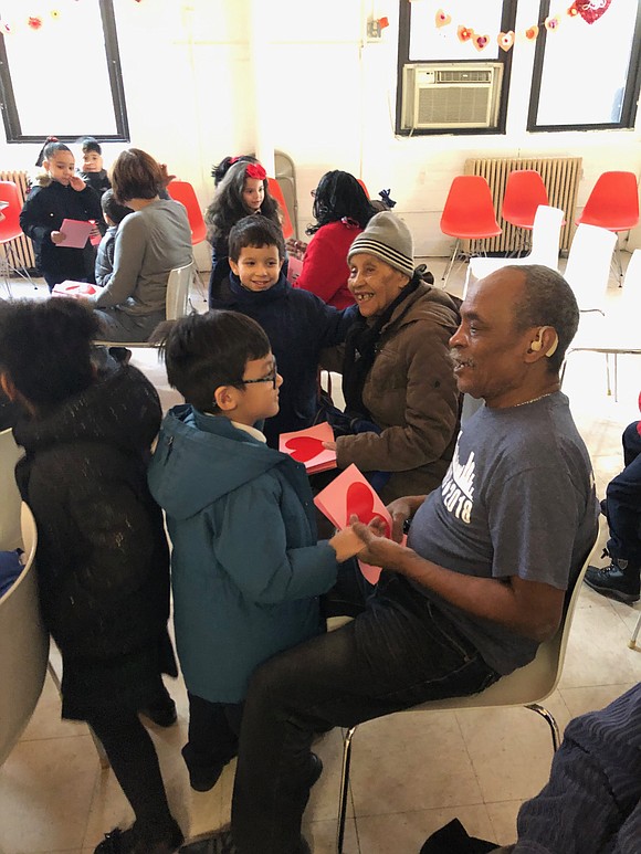 Nearly two dozen local kindergarteners made a special Valentine’s Day visit to senior citizens at the Carter Burden/Leonard Covello Senior ... Nearly two dozen local kindergarteners made a special Valentine’s Day visit to senior citizens at the Carter Burden/Leonard Covello Senior ...