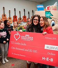 •	Leslyn Jacks, Katy Elementary, Katy ISD (Rising Star Elementary)