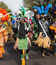 Zulu Tramps march in the Zulu Social Aid & Pleasure Club's 2017 Zulu Parade on February 28, 2017 in New Orleans, Louisiana.