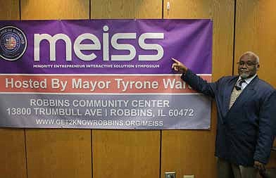 Robbins Mayor Tyrone Ward will host the first-ever Minority Entrepreneur Interactive Solution Symposium on March 1, 2019, which aims to connect entrepreneurs with other business owners. Photo by Wendell Hutson