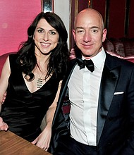 Jeff and MacKenzie Bezos donated more money to charity last year than anyone else in the world, according to The Chronicle of Philanthropy.
