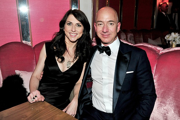 Jeff and MacKenzie Bezos donated more money to charity last year than anyone else in the world, according to The Chronicle of Philanthropy.