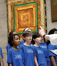 Music for the soul-
Youngsters from the Greater Richmond Children’s Choir perform songs celebrating the various seasons and holidays of the year during a concert last Saturday in the Gellman Room at the Richmond Public Library’s Main Branch in Downtown. Directing the choir is Crystal Jonkman. The GRCC offers opportunities for youngsters ages 8 to 18 to study and perform choral music with other dedicated musicians. Registration is open for the 2019-2020 season. Details: GRCChoir.org or contact Anne Williford, GRCC executive director, at (804) 201-1894. (Sandra Sellars/Richmond Free Press)