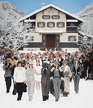French fashion house Chanel paid tribute to Karl Lagerfeld, its late creative director, at Paris Fashion Week on Tuesday morning.