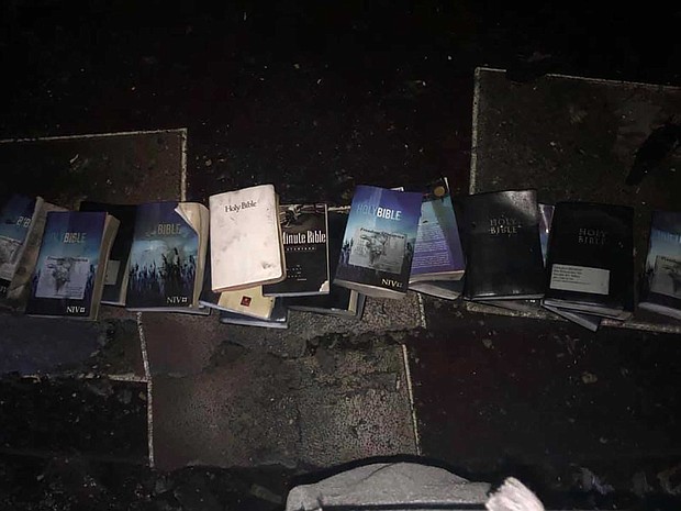 Bibles were left untouched by a fire in West Virgina.