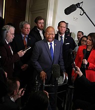 The White House is rejecting House Oversight Chairman Elijah Cummings' request to interview a former White House official who now represents the Trump Organization, the latest skirmish between the Trump administration and the House Democrats investigating President Donald Trump and his administration.