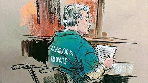 Court Sketches from Paul Manafort Sentence 3/7/2019