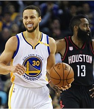 Steph Curry and James Harden