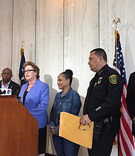 district Atty Kim Ogg at a press conference