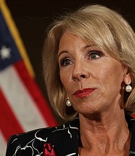 The Trump administration urged Congress Monday to put a cap on student loan borrowing, one of several proposals for updating the Higher Education Act.