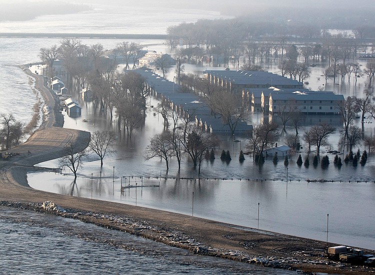 Historic floods that killed 4 and displaced hundreds force 74 Nebraska