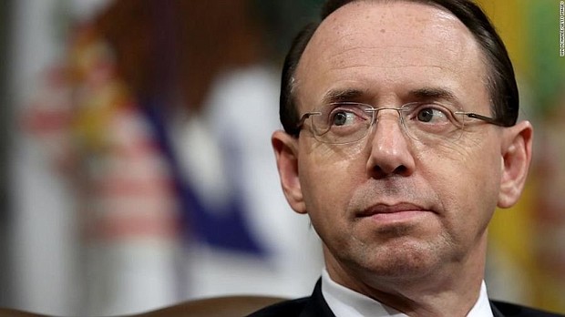 Deputy Attorney General Rod Rosenstein is planning to stay on at the Justice Department "a little longer" than originally anticipated.