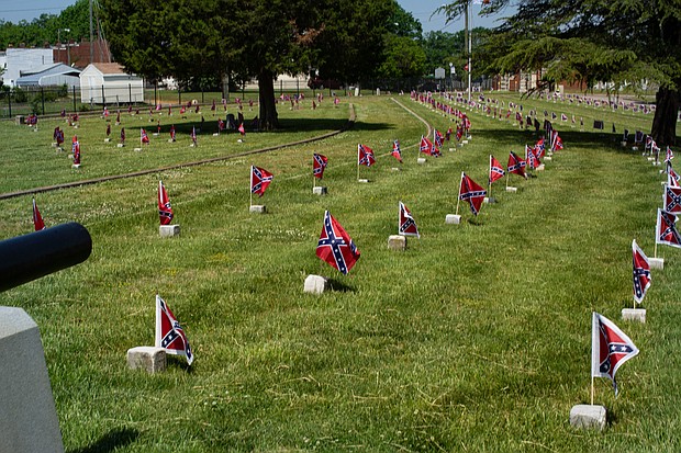 The Virginia General Assembly set up a $30,000 perpetual care fund in 1930 to care for the Confederate gravesites at Oakwood Cemetery.