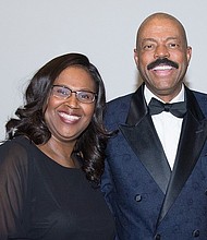 Senator Borris Miles with Interim Houston ISD Superintendent Dr. Grenita Lanthan