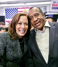 Rodney Griffin and Senator Kamala Harris