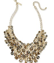 INC International Concepts, I.N.C. Gold-Tone Shaky Bead 16'' Statement Necklace, Created For Macy's