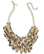 INC International Concepts, I.N.C. Gold-Tone Shaky Bead 16'' Statement Necklace, Created For Macy's