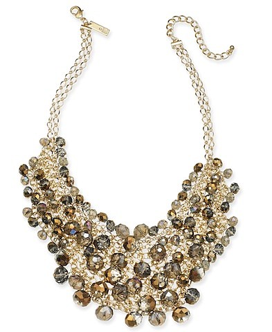 INC International Concepts, I.N.C. Gold-Tone Shaky Bead 16'' Statement Necklace, Created For Macy's