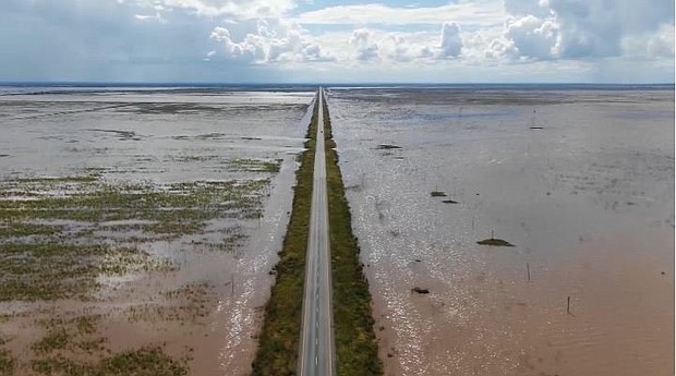 Yet it's not until you leave Beira that the cyclone's destructive powers are really exposed.