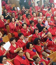 Hundreds of members of Delta Sigma Theta Sorority filled First Baptist Church of South Richmond for Sunday’s dedication ceremony for the historical markers honoring Richmond native Dorothy I. Height, 10th national president of the sorority.