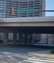 The portion of Jefferson Davis Highway that runs through Arlington County could be renamed as early as this summer.