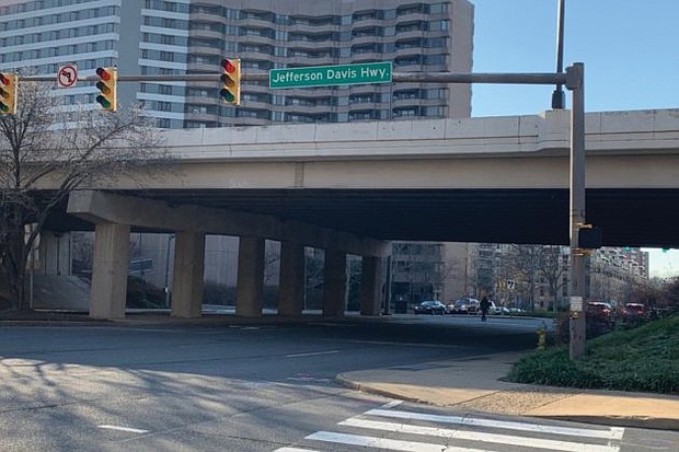 The portion of Jefferson Davis Highway that runs through Arlington County could be renamed as early as this summer.