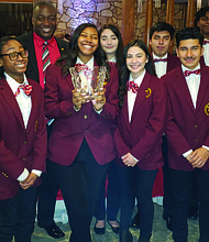 Dr. Nathaniel Cunningham Jr., superintendent of Thornton Township High Schools District 205, with the Student Board of Education of Thornton Township High Schools District 205. Photo Credit: Thornton Township High Schools District 205.