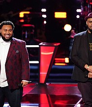 Matthew Johnson, Shawn Sounds (Left to Right) & Photo Credit: NBC/Tyler Golden/