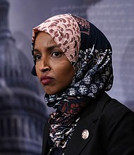 Rep. Ilhan Omar slammed a senior White House adviser, who's Jewish, as a "white nationalist" on Twitter.
