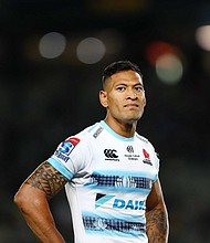 Waratahs player Folau has been criticized for posts saying gay people will go to hell.