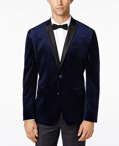 I.N.C. Men's Slim-Fit Velvet Blazer, Created for Macy's, $129.50 
Sale $97.12
