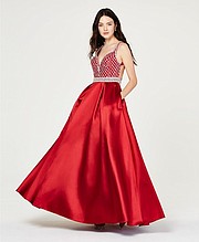 Say Yes to the Prom
Juniors' Jewel-Top Ballgown, Created for Macy's, $169.00