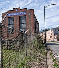 The Fulton Gas Works building situated at 3301 Williamsburg Ave.