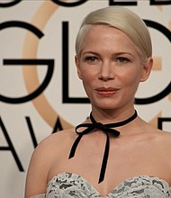 Michelle Williams at the 74th annual Golden Globe Awards.