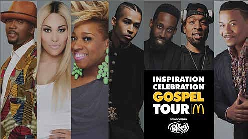 The 13th Annual Inspiration Gospel Tour by McDonald’s will feature Chicago native Sir the Baptist
and Donald Lawrence along with Kierra Sheard, Tye Tribbett, Keke Wyatt and DJ Standout. Photo
credit: Courtesy of Flowers Communications